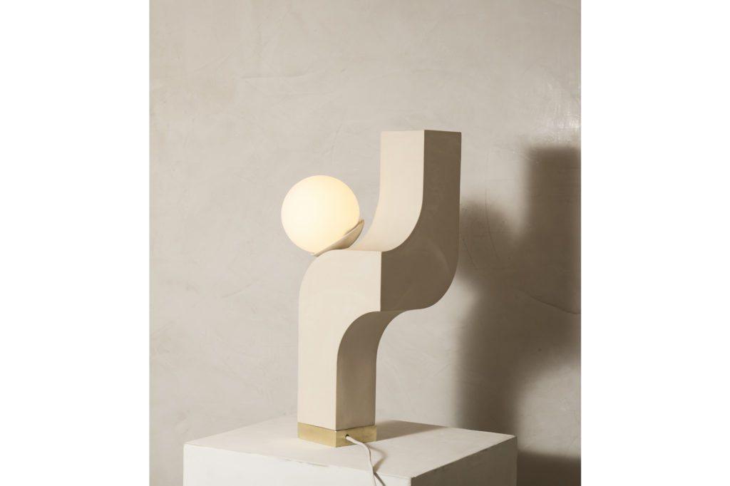 Farrah Sit Ceramic Scorpio Cantilever Table Lamp